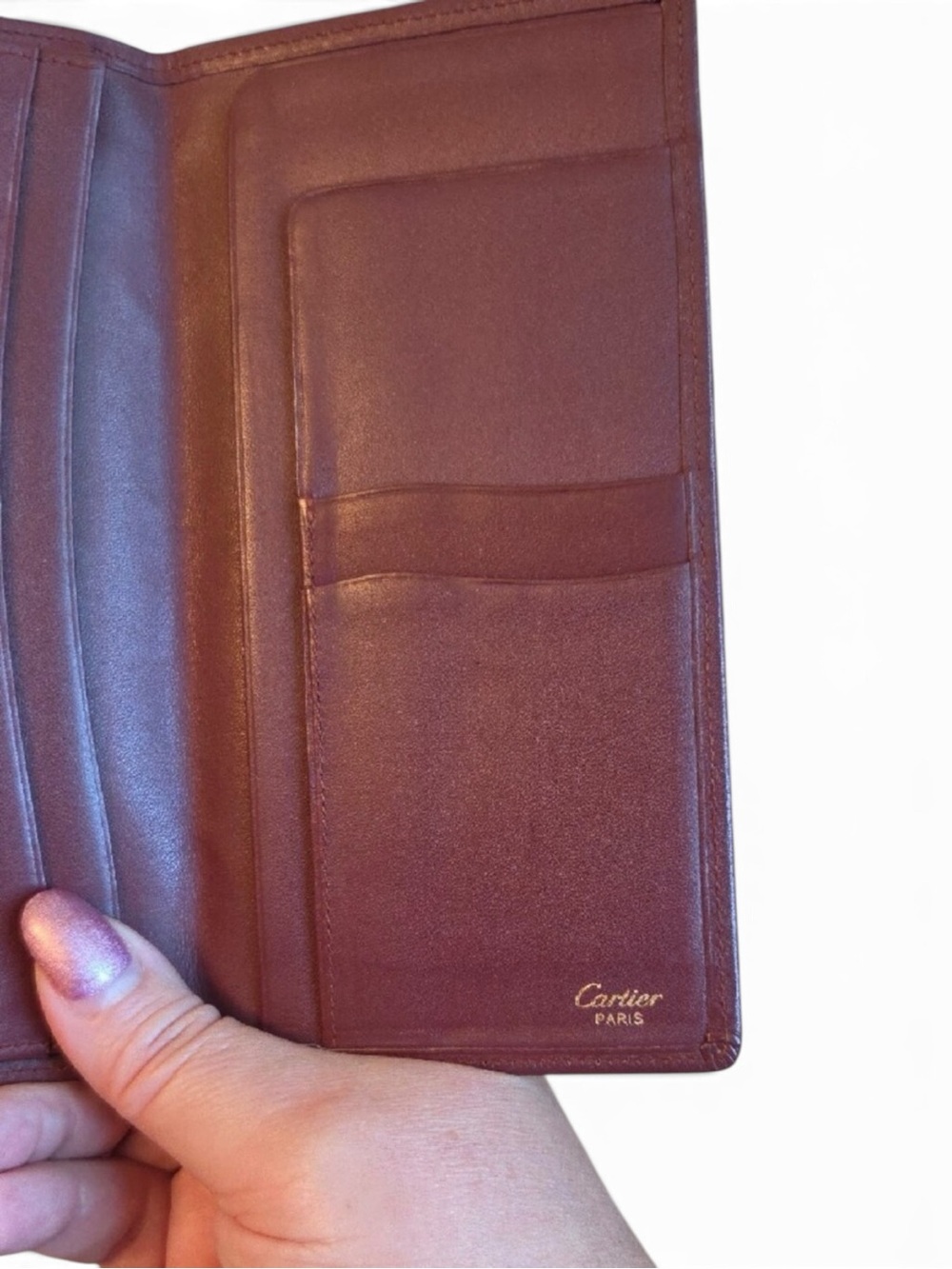 ‼️SOLD‼️✨💎EUC💎✨ CARTIER LONG WALLET WITH 24KT CORNERS - Picture 6 of 10